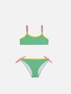 MC2 Saint Barth Girl Top Bikini With Gingham Print