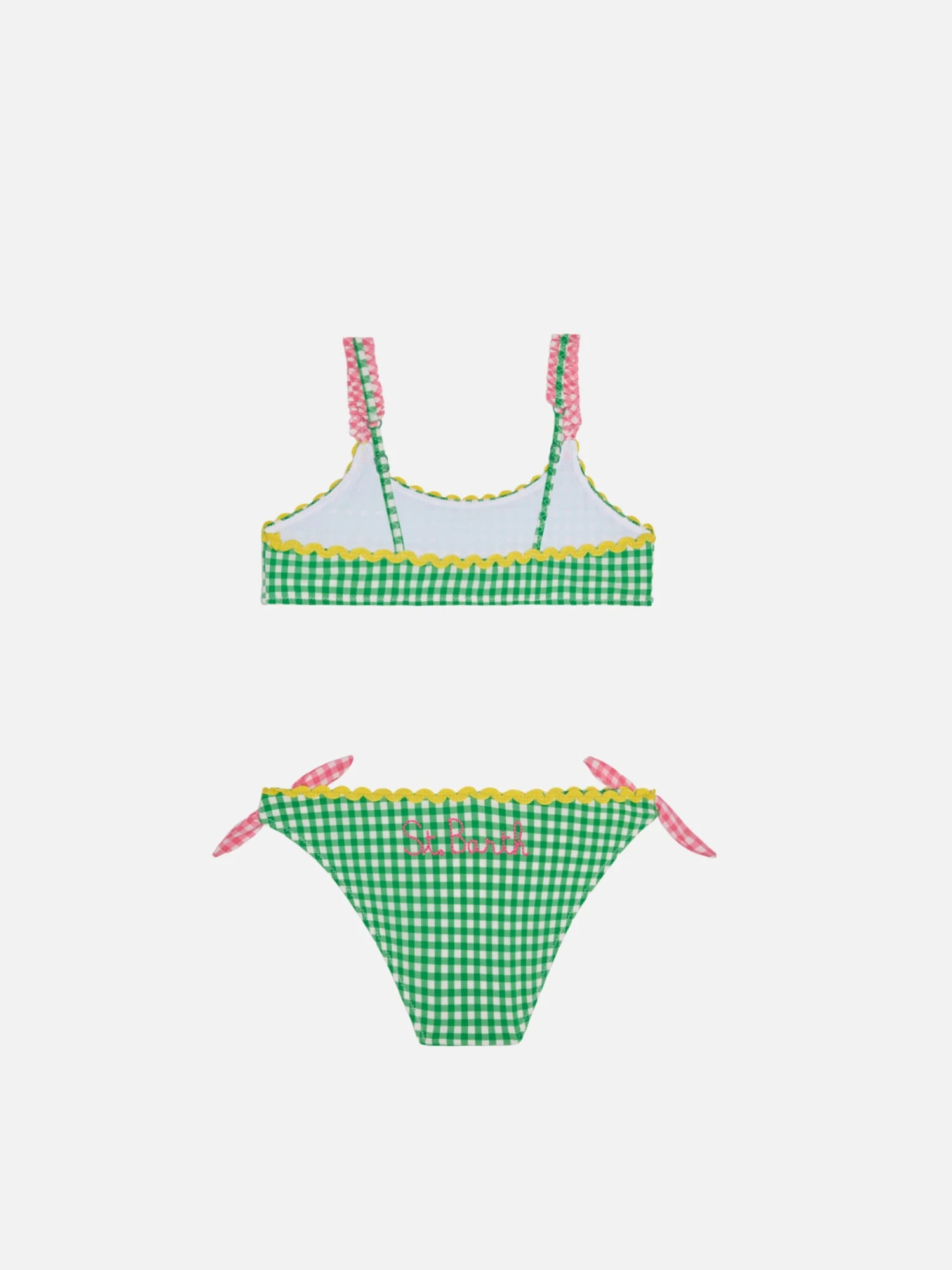MC2 Saint Barth Girl Top Bikini With Gingham Print 4 MC2 Saint Barth Girl Top Bikini With Gingham Print - Image 2