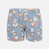 MC2 Saint Barth Boy Cotton Swim Shorts With Sailor Bear Print -MC2 Saint Barth Shop UID JOEL00102376B BOY SWIMSHORT 20240809153502 01