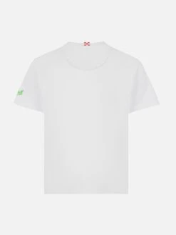 MC2 Saint Barth Kea Cotton T-shirt With Minecraft Printed Pocket | MINECRAFT SPECIAL EDTION -MC2 Saint Barth Shop UID KEA000104589H BOY T SHIRT WHITE CHARACTERS MINECRAFT 20250516141707 02