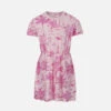 MC2 Saint Barth Girl Cotton Jersey Dress Leila With Toile De Jouy Print -MC2 Saint Barth Shop UID LEI000100681F GIRL DRESS PINK 01