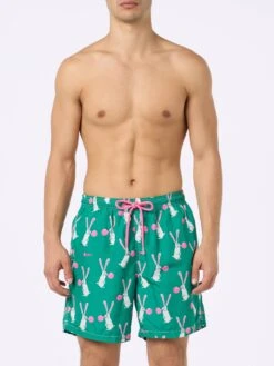 MC2 Saint Barth Man Lightweight Fabric Swimshorts Lighting With Big Babol Rabbits Print | BIG BABOL SPECIAL EDITION 8 MC2 Saint Barth Man Lightweight Fabric Swimshorts Lighting With Big Babol Rabbits Print | BIG BABOL SPECIAL EDITION -MC2 Saint Barth Shop UID LIG000100461F MAN SWIMSHORT GREEN 20240620110950 1