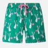 MC2 Saint Barth Man Lightweight Fabric Swimshorts Lighting With Big Babol Rabbits Print | BIG BABOL SPECIAL EDITION -MC2 Saint Barth Shop UID LIG000100461F MAN SWIMSHORT GREEN 20240624160000 3
