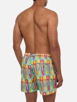 MC2 Saint Barth Man Swim Shorts With Calippo Print| Algida® Special Edition -MC2 Saint Barth Shop UID LIG000102727B MAN SWIMSHORT BLUE MC2 ALGIDA 20250704170012 3