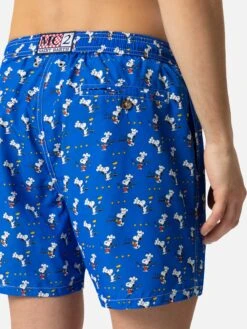 MC2 Saint Barth Lightweight Fabric Swim Shorts Lighting With Snoopy Chef Print | SNOOPY PEANUTS® SPECIAL EDITION -MC2 Saint Barth Shop UID LIG000302595H MAN SWIMSHORT BLUE PEANUTS 20250301140000 08