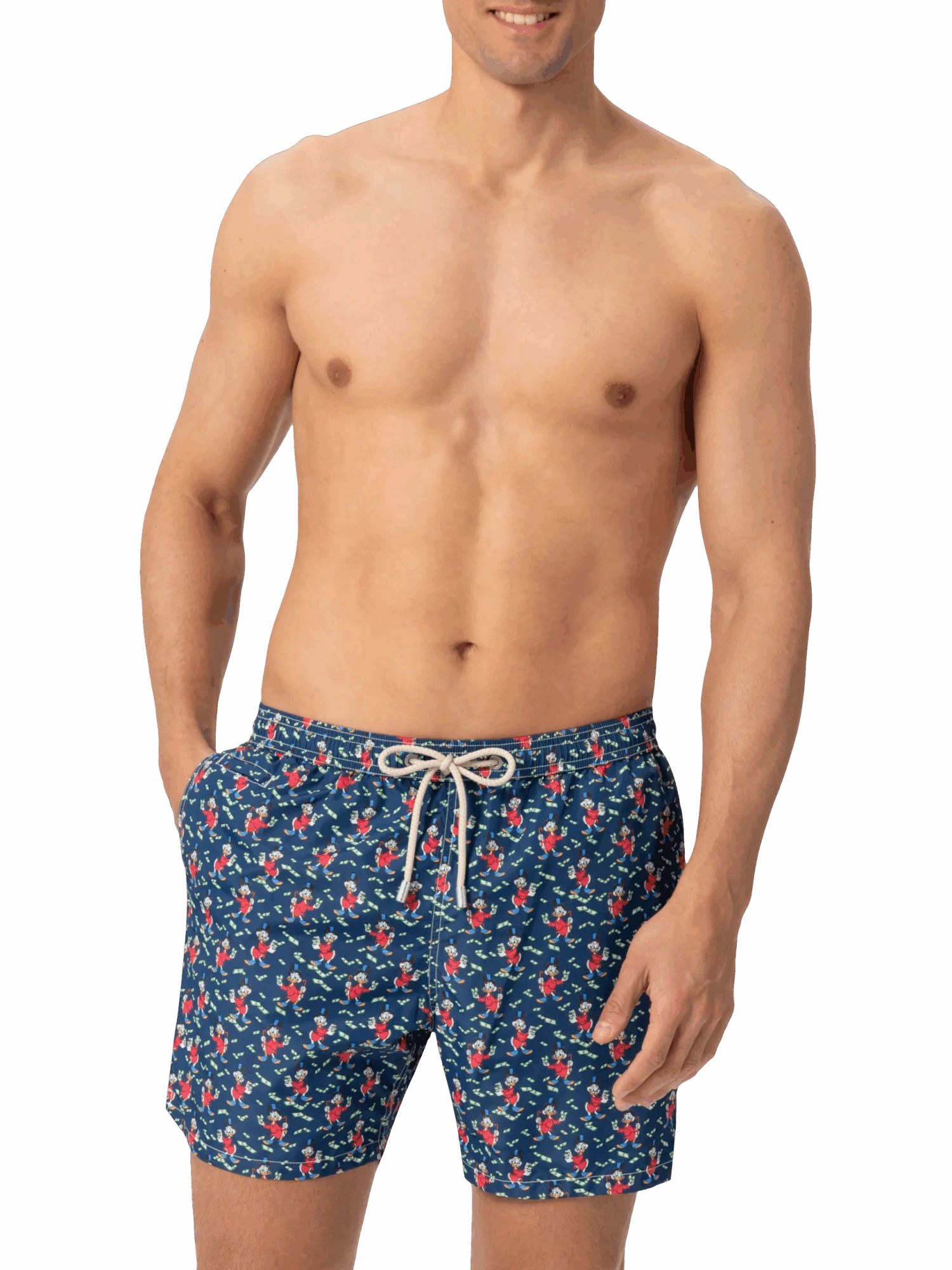 MC2 Saint Barth Lightweight Fabric Swim Shorts Lighting With Scrooge Print | DISNEY® SPECIAL EDITION 5 MC2 Saint Barth Lightweight Fabric Swim Shorts Lighting With Scrooge Print | DISNEY® SPECIAL EDITION - Image 3