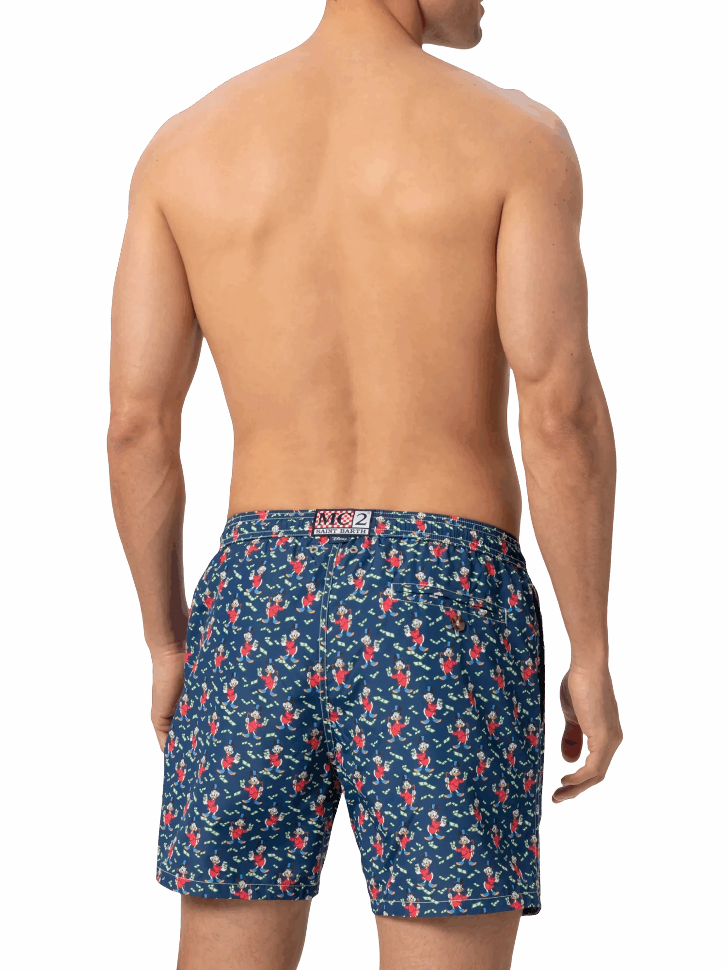 MC2 Saint Barth Lightweight Fabric Swim Shorts Lighting With Scrooge Print | DISNEY® SPECIAL EDITION 6 MC2 Saint Barth Lightweight Fabric Swim Shorts Lighting With Scrooge Print | DISNEY® SPECIAL EDITION - Image 4