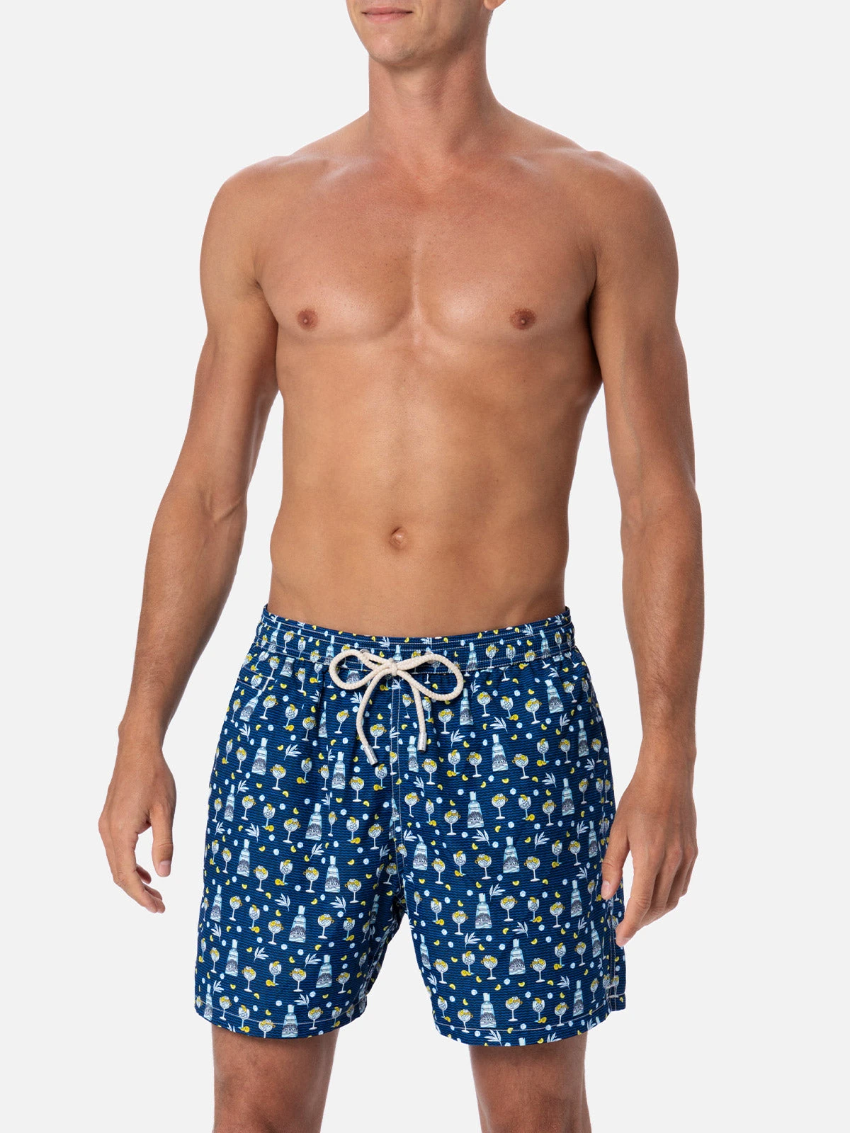 MC2 Saint Barth Man Lightweight Fabric Swim-shorts Lighting Micro Fantasy With Gin Mare Print | GIN MARE SPECIAL EDITION 5 MC2 Saint Barth Man Lightweight Fabric Swim-shorts Lighting Micro Fantasy With Gin Mare Print | GIN MARE SPECIAL EDITION - Image 3