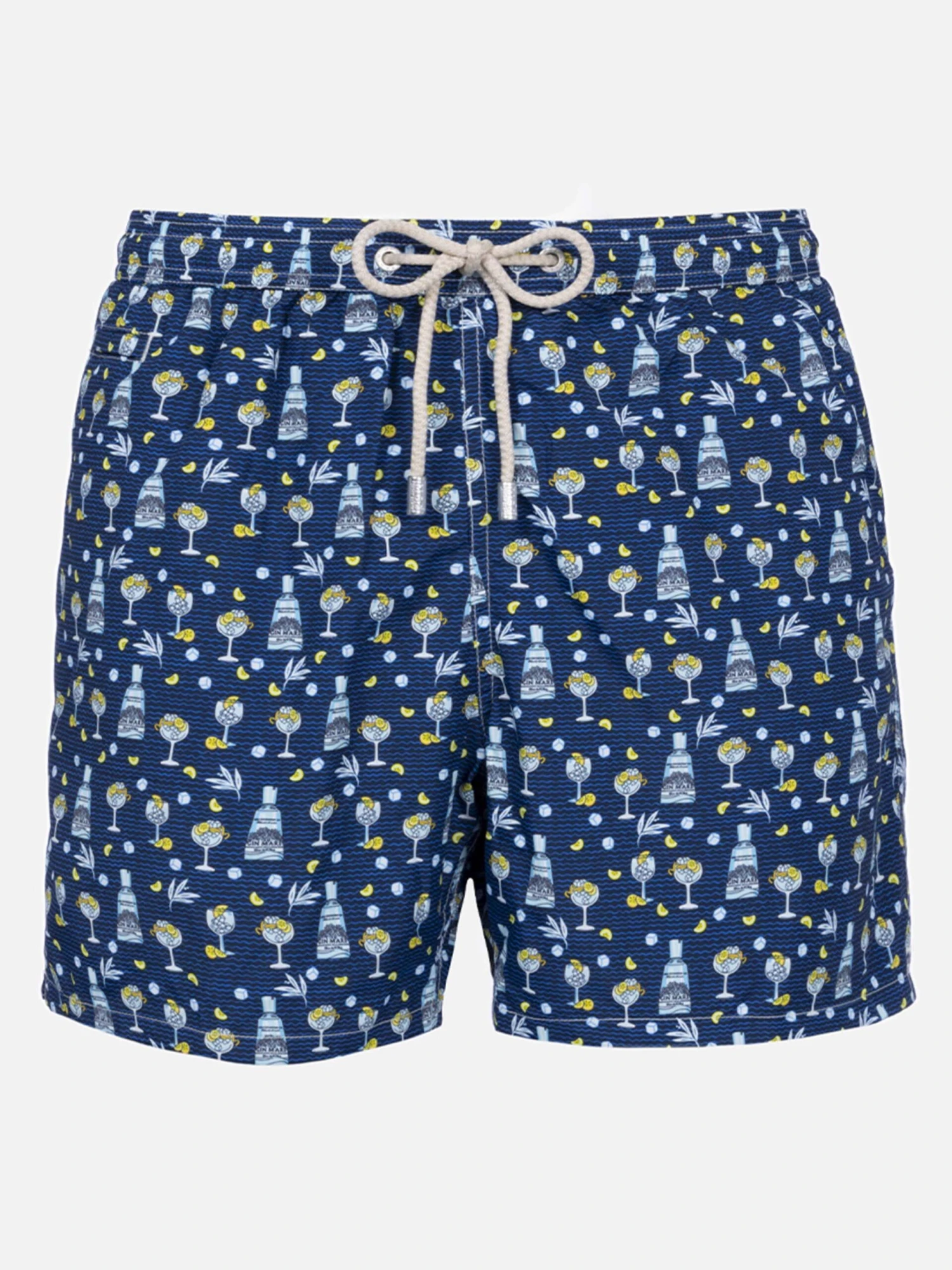 MC2 Saint Barth Man Lightweight Fabric Swim-shorts Lighting Micro Fantasy With Gin Mare Print | GIN MARE SPECIAL EDITION 3 MC2 Saint Barth Man Lightweight Fabric Swim-shorts Lighting Micro Fantasy With Gin Mare Print | GIN MARE SPECIAL EDITION