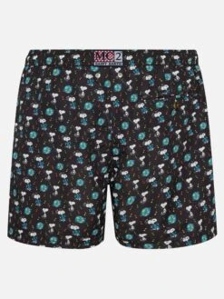MC2 Saint Barth Man Light Fabric Swim Shorts With Snoopy Print| Peanuts® Special Edition -MC2 Saint Barth Shop UID LIG000305964D MAN SWIMSHORT BLACK CHARACTERS PEANUTS 20250711083505 6