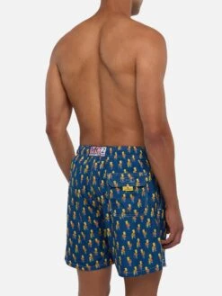 MC2 Saint Barth Man Light Fabric Swim Shorts With Skater Bart Print | THE SIMPSONS SPECIAL EDITION -MC2 Saint Barth Shop UID LIG000305980D MAN SWIMSHORT BLUE CHARACTERS THESIMPSON 20250704170012 3