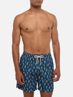 MC2 Saint Barth Man Light Fabric Swim Shorts With Skater Bart Print | THE SIMPSONS SPECIAL EDITION -MC2 Saint Barth Shop UID LIG000305980D MAN SWIMSHORT BLUE CHARACTERS THESIMPSON 20250704173518 1