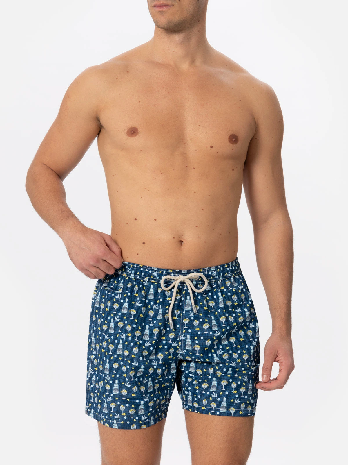 MC2 Saint Barth Man Light Fabric Swim Shorts With Gin Mare All Over Print | GIN MARE SPECIAL EDITION 5 MC2 Saint Barth Man Light Fabric Swim Shorts With Gin Mare All Over Print | GIN MARE SPECIAL EDITION - Image 3