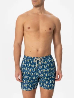 MC2 Saint Barth Man Light Fabric Swim Shorts With Portofino Gin Print | PORTOFINO DRY GIN SPECIAL EDITION -MC2 Saint Barth Shop UID LIG000307133D MAN SWIMSHORT BLUE PORTOFINO DRYGIN 20241118173500 03