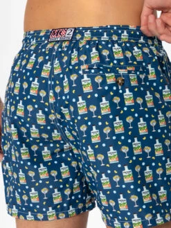 MC2 Saint Barth Man Light Fabric Swim Shorts With Portofino Gin Print | PORTOFINO DRY GIN SPECIAL EDITION -MC2 Saint Barth Shop UID LIG000307133D MAN SWIMSHORT BLUE PORTOFINO DRYGIN 20241118173500 05