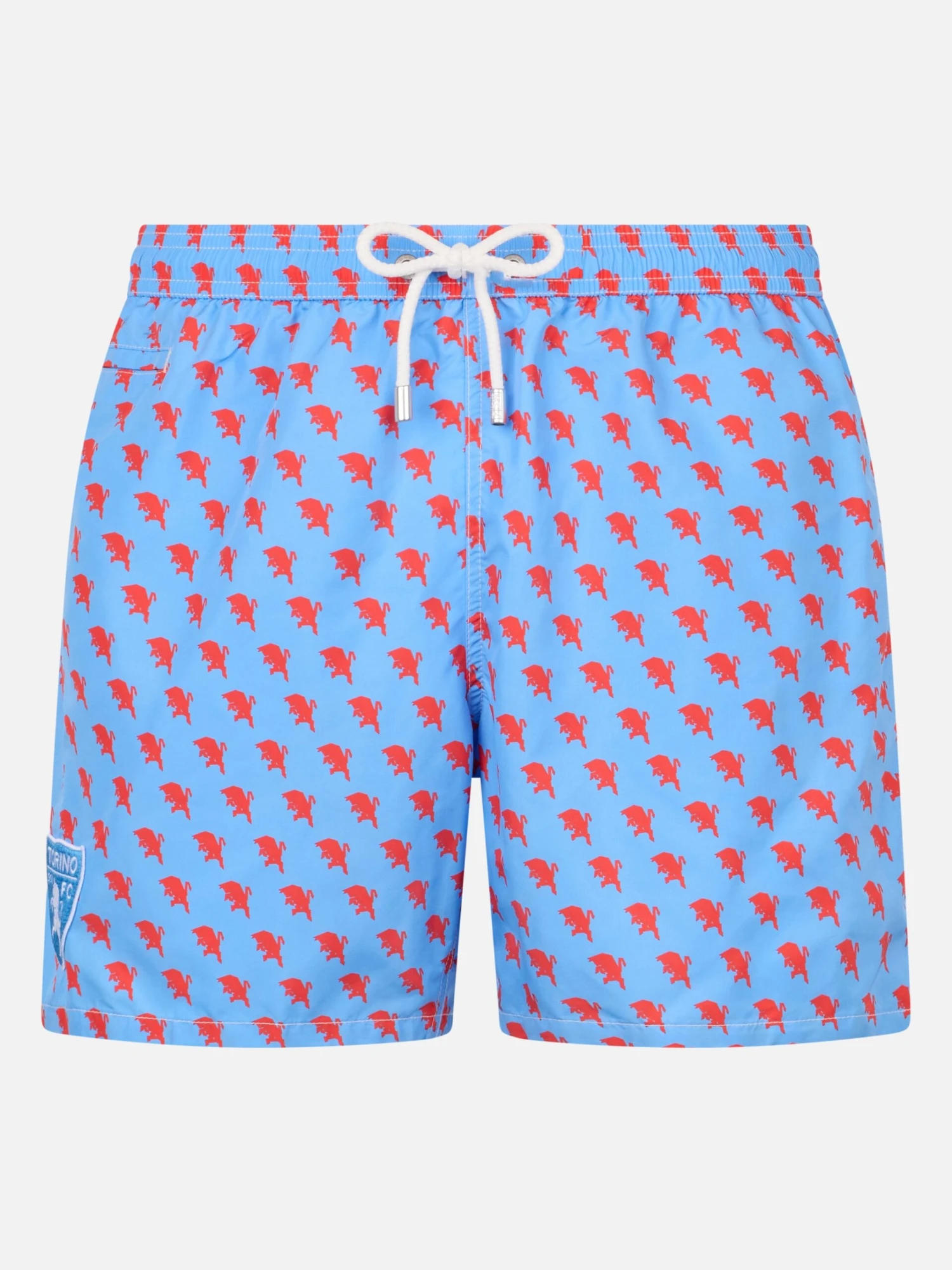 MC2 Saint Barth Man Lightweight Fabric Swim Shorts With Torino Logo Print | AC TORINO SPECIAL EDITION 3 MC2 Saint Barth Man Lightweight Fabric Swim Shorts With Torino Logo Print | AC TORINO SPECIAL EDITION