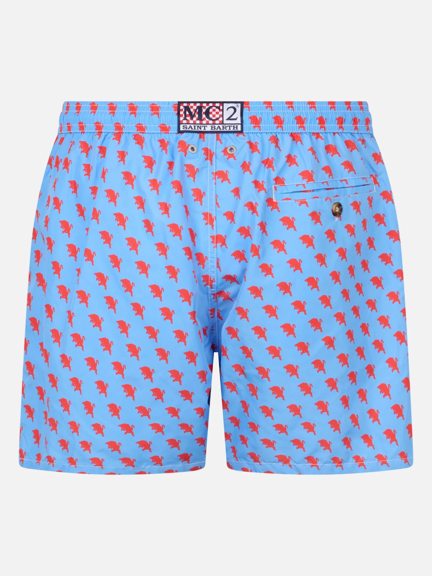 MC2 Saint Barth Man Lightweight Fabric Swim Shorts With Torino Logo Print | AC TORINO SPECIAL EDITION 4 MC2 Saint Barth Man Lightweight Fabric Swim Shorts With Torino Logo Print | AC TORINO SPECIAL EDITION - Image 2