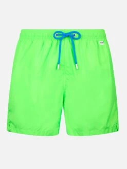 MC2 Saint Barth Man Lightweight Fabric Fluo Green Swim Shorts Lighting Pantone | PANTONE® SPECIAL EDITION