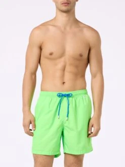 MC2 Saint Barth Man Lightweight Fabric Fluo Green Swim Shorts Lighting Pantone | PANTONE® SPECIAL EDITION -MC2 Saint Barth Shop UID LIG000400119F MAN SWIMSHORT FLUO 20240618073500 3