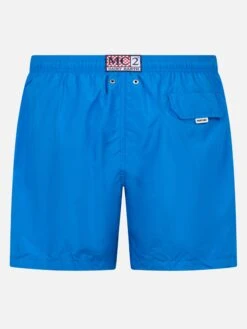 MC2 Saint Barth Man Lightweight Fabric Bluette Swim Shorts Lighting Pantone | PANTONE® SPECIAL EDITION -MC2 Saint Barth Shop UID LIG000400191F MAN SWIMSHORT BLUE 2