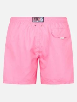 MC2 Saint Barth Man Lightweight Fabric Pink Swim Shorts Lighting Pantone | PANTONE® SPECIAL EDITION -MC2 Saint Barth Shop UID LIG000400267F MAN SWIMSHORT PINK 2