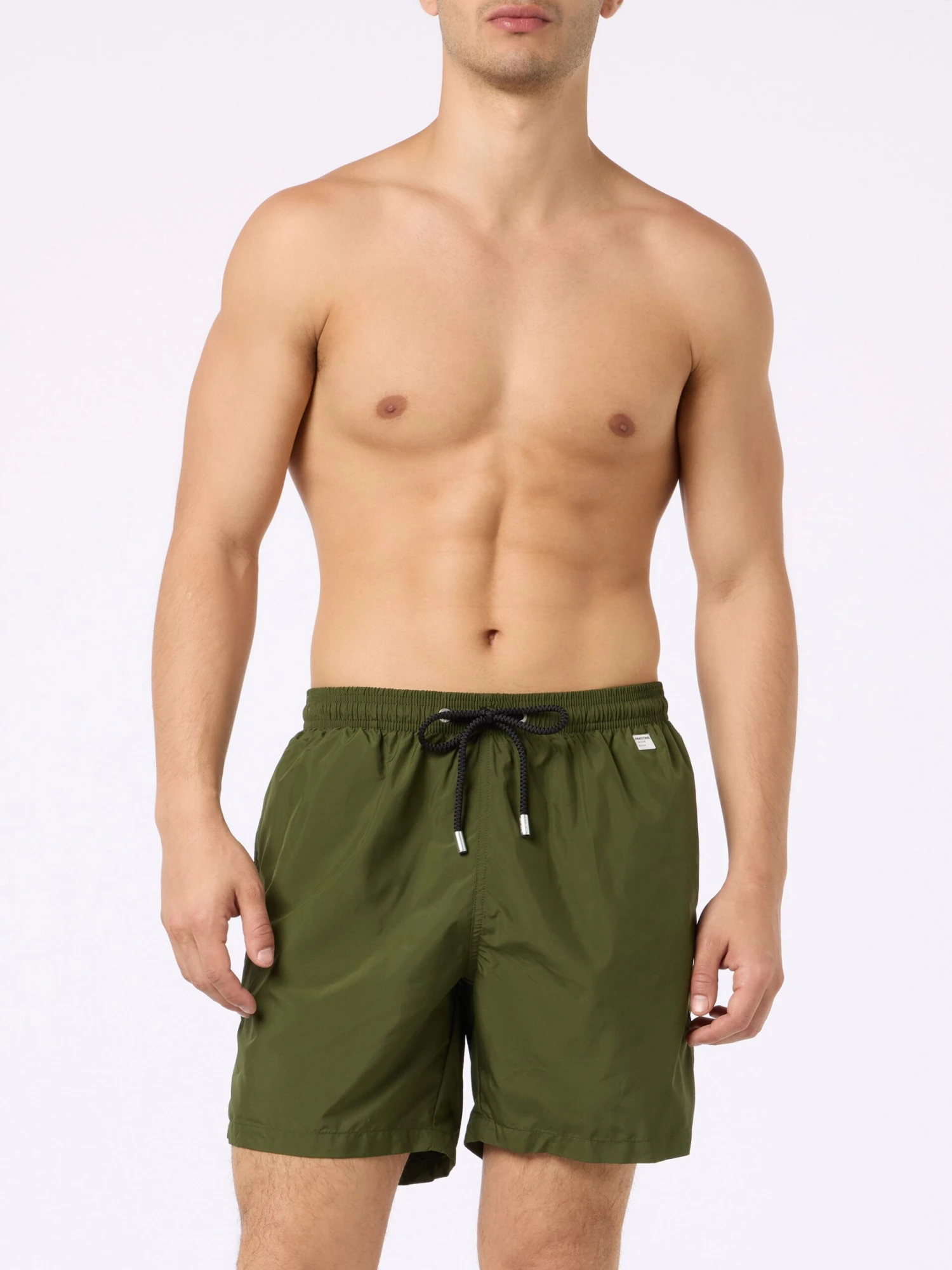 MC2 Saint Barth Man Lightweight Fabric Military Green Swim Shorts Lighting Pantone | PANTONE® SPECIAL EDITION 5 MC2 Saint Barth Man Lightweight Fabric Military Green Swim Shorts Lighting Pantone | PANTONE® SPECIAL EDITION - Image 3
