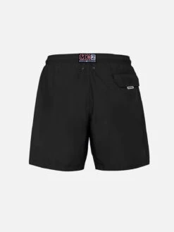 MC2 Saint Barth Man Lightweight Fabric Black Swim Shorts Lighting Pantone | PANTONE® SPECIAL EDITION -MC2 Saint Barth Shop UID LIG000400816F MAN SWIMSHORT BLACK SOLID COLOR 02
