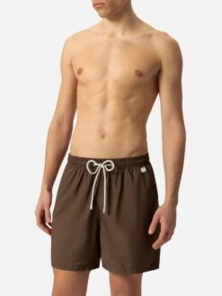 MC2 Saint Barth Lightweight Fabric Brown Swim Shorts Lighting Pantone | PANTONE® SPECIAL EDITION -MC2 Saint Barth Shop UID LIG000401098H MAN SWIMSHORT BROWN PANTONE 20250301140000 05