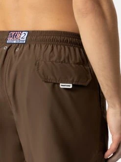 MC2 Saint Barth Lightweight Fabric Brown Swim Shorts Lighting Pantone | PANTONE® SPECIAL EDITION -MC2 Saint Barth Shop UID LIG000401098H MAN SWIMSHORT BROWN PANTONE 20250301143500 08