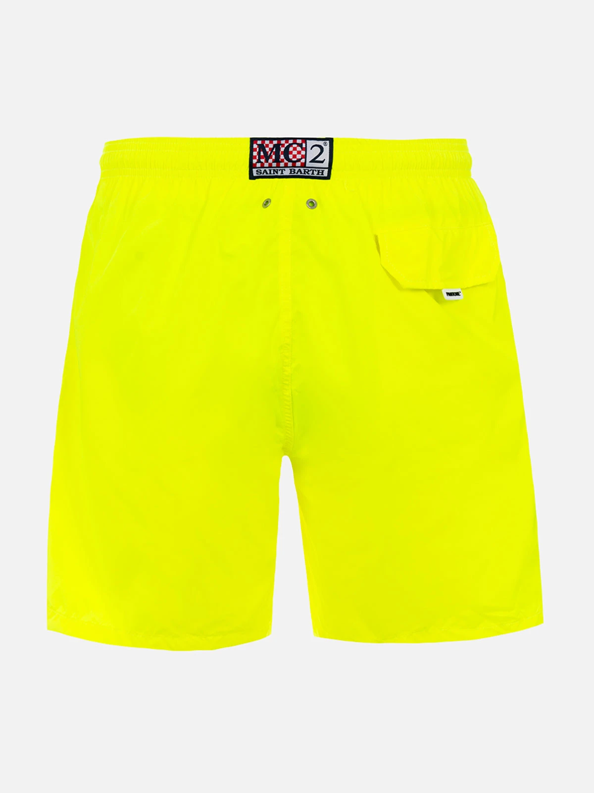 MC2 Saint Barth Man Lightweight Fabric Fluo Yellow Swim Shorts Lighting Pantone | PANTONE® SPECIAL EDITION 4 MC2 Saint Barth Man Lightweight Fabric Fluo Yellow Swim Shorts Lighting Pantone | PANTONE® SPECIAL EDITION - Image 2