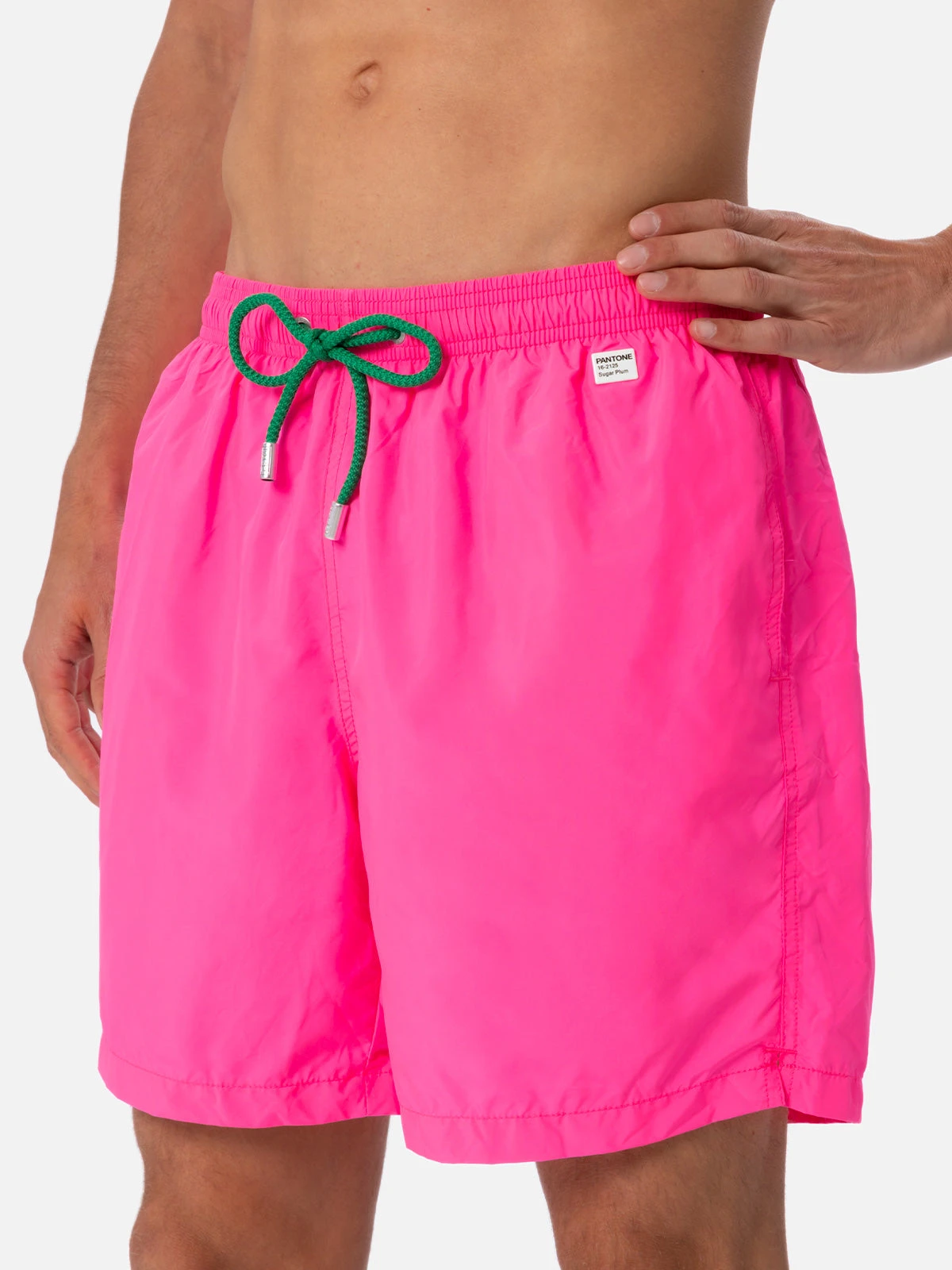 MC2 Saint Barth Man Lightweight Fabric Fluo Pink Swim Shorts Lighting Pantone | PANTONE® SPECIAL EDITION 7 MC2 Saint Barth Man Lightweight Fabric Fluo Pink Swim Shorts Lighting Pantone | PANTONE® SPECIAL EDITION - Image 5