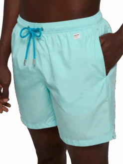 MC2 Saint Barth Lightweight Fabric Water Green Swim Shorts Lighting Pantone | PANTONE® SPECIAL EDITION -MC2 Saint Barth Shop UID LIG000401626H MAN SWIMSHORT GREEN PLAIN.COLOR PANTONE 2