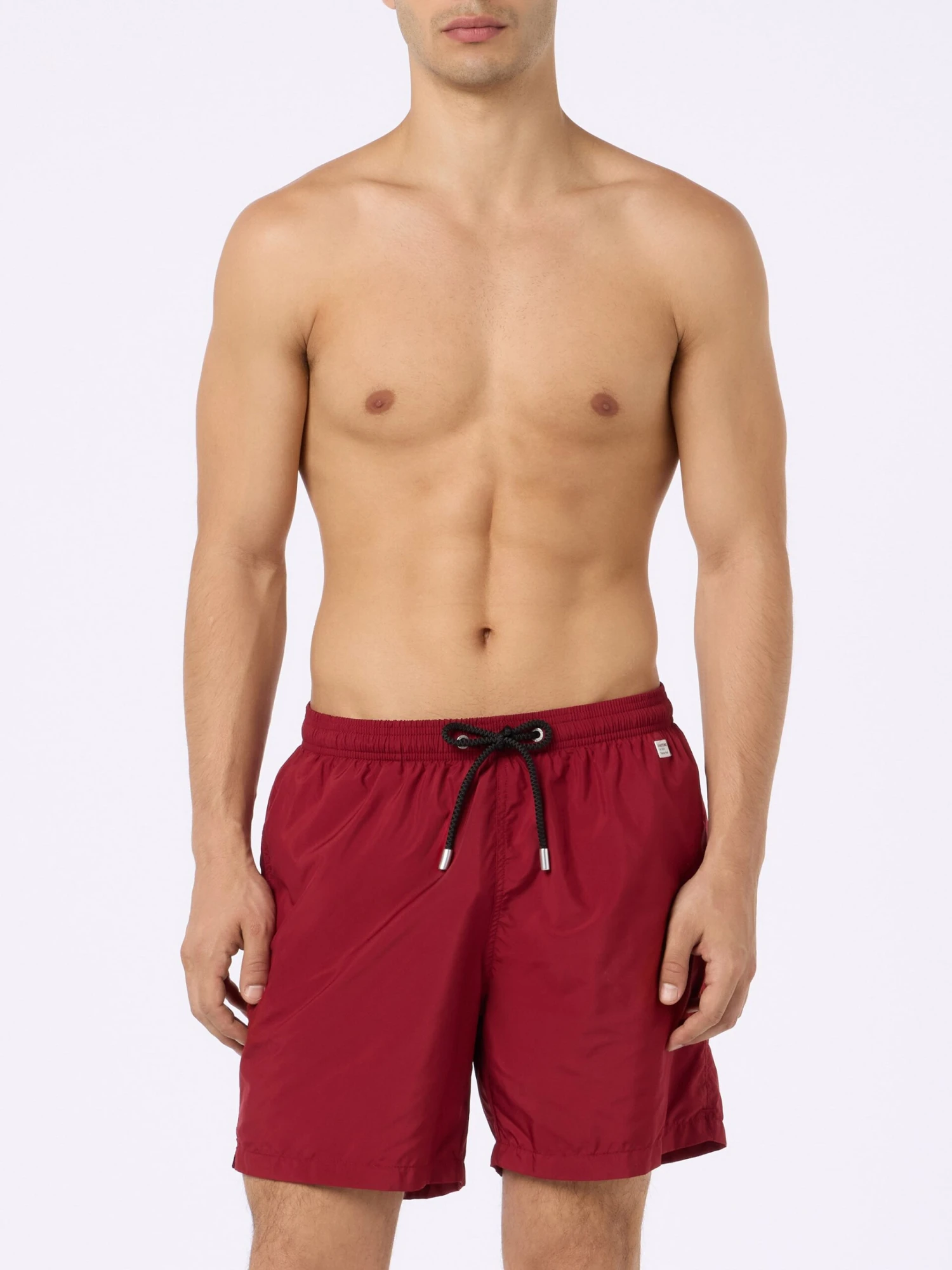 MC2 Saint Barth Man Lightweight Fabric Burgundy Swim Shorts Lighting Pantone | PANTONE® SPECIAL EDITION 5 MC2 Saint Barth Man Lightweight Fabric Burgundy Swim Shorts Lighting Pantone | PANTONE® SPECIAL EDITION - Image 3