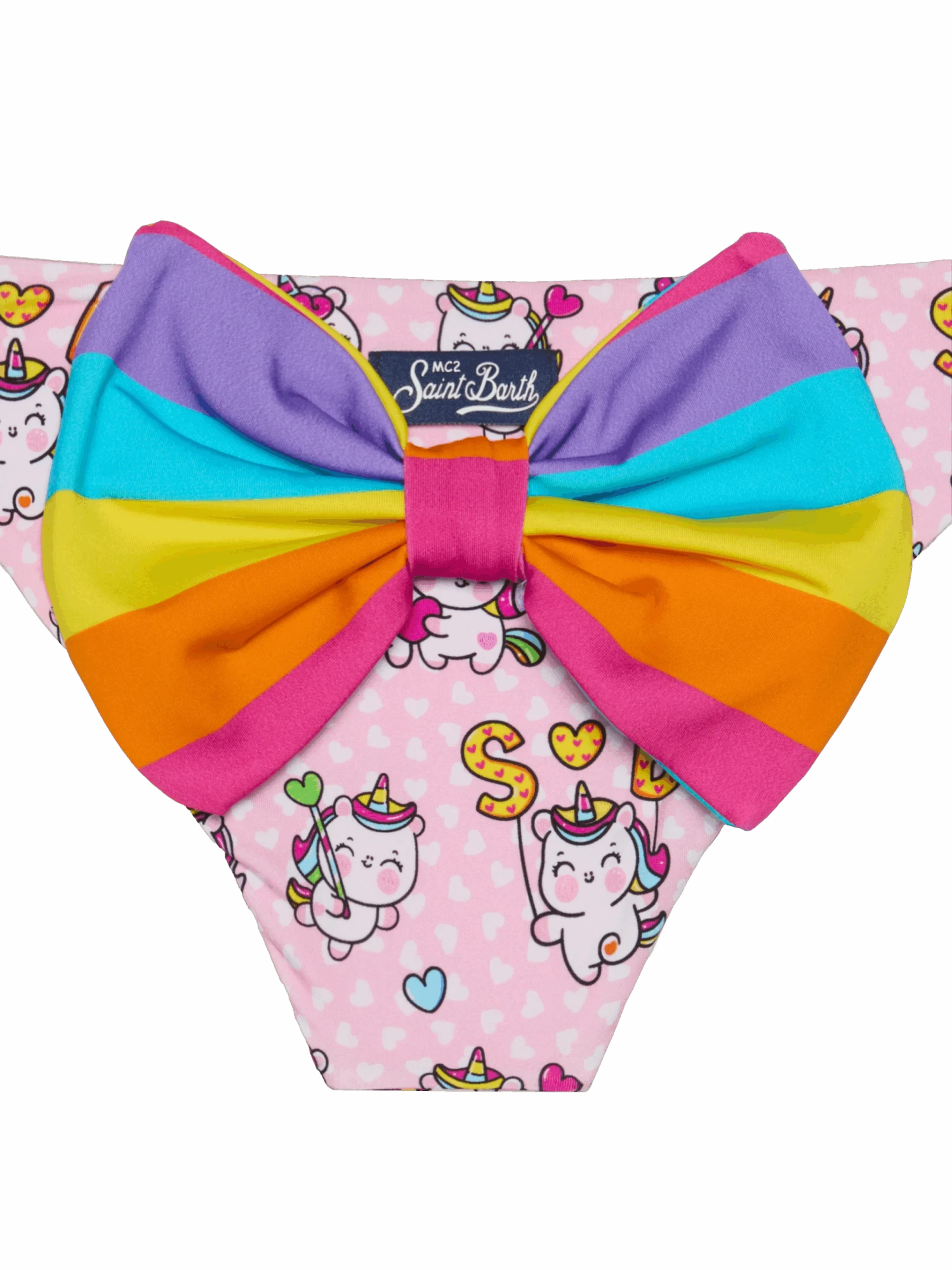 MC2 Saint Barth Girl Swim Briefs With Unicorn Print 5 MC2 Saint Barth Girl Swim Briefs With Unicorn Print - Image 3