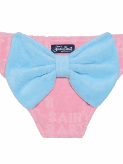 MC2 Saint Barth Girl Pink Terry Swim Briefs -MC2 Saint Barth Shop UID MAD000100916B GIRL BOTTOM PINK 0 0 3