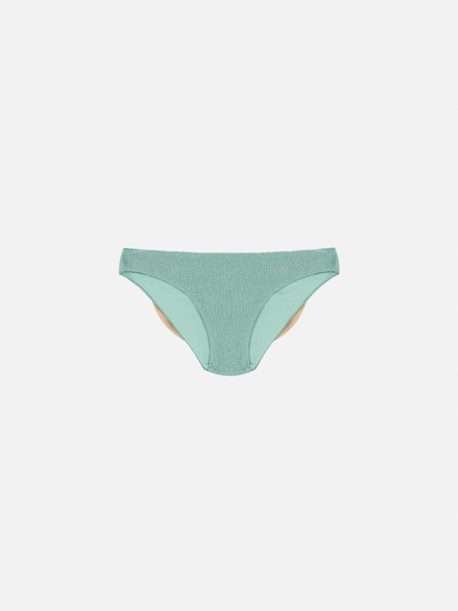 MC2 Saint Barth Madame Water Green Lurex Swim Briefs With Bow 4 MC2 Saint Barth Madame Water Green Lurex Swim Briefs With Bow - Image 2