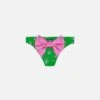 MC2 Saint Barth Girl Swim Briefs With Paisley Print -MC2 Saint Barth Shop UID MAD000102030B GIRL BOTTOM GREEN 0 0 2
