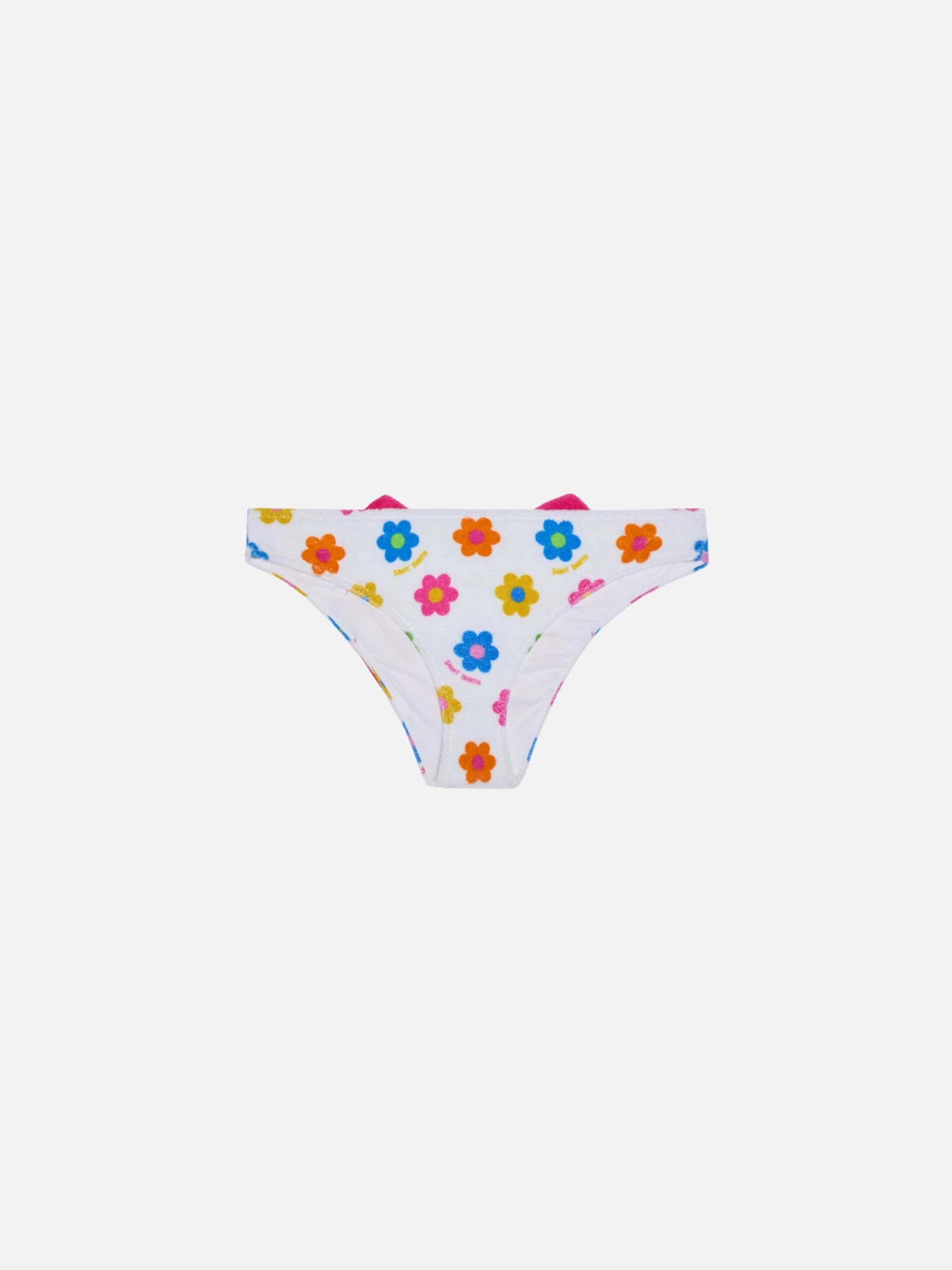 MC2 Saint Barth Girl Terry Swim Briefs With Daisy Print 4 MC2 Saint Barth Girl Terry Swim Briefs With Daisy Print - Image 2