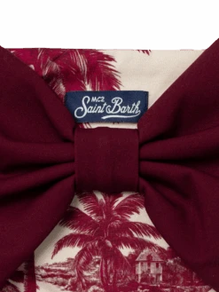 MC2 Saint Barth Madame Swim Briefs With Bow And Toile De Jouy Print | AI CO-CREATED DESIGN BY RICKDICK - POWERED BY RED-EYE -MC2 Saint Barth Shop UID MAD000102735H GIRL BOTTOM WHITE TOILEDEJOUY AIBYRICKDICK 03