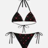 MC2 Saint Barth Maleah Triangle Bikini With Milan Print | AC MILAN SPECIAL EDITION -MC2 Saint Barth Shop UID MALE00107275H WOMAN BIKINI BLACK FOOTBALLTEAM MILAN 4