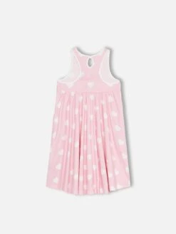 MC2 Saint Barth Girl Cotton Dress Masha With Print And "I Love St Barth" Embroidery -MC2 Saint Barth Shop UID MAS000102087F KIDS DRESS PINK 2
