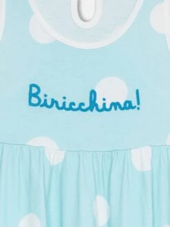 MC2 Saint Barth Girl Cotton Dress Masha With Print And "Biricchina" Embroidery -MC2 Saint Barth Shop UID MAS000102447F KIDS DRESS GREEN 20240707123510 3