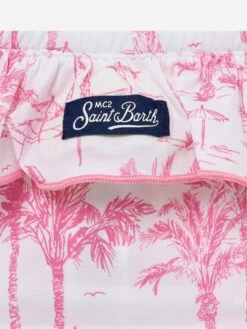 MC2 Saint Barth Melly Ruffled Swim Briefs With Toile De Jouy Print -MC2 Saint Barth Shop UID MELL00105023H GIRL BOTTOM PINK TOILEDEJOUY MC2 20250516141707 03