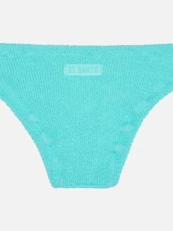 MC2 Saint Barth Mica Water Green Crinkle Swim Briefs -MC2 Saint Barth Shop UID MICA00100299H GIRL BOTTOM GREENPLAIN.COLORMC2 MC2 3