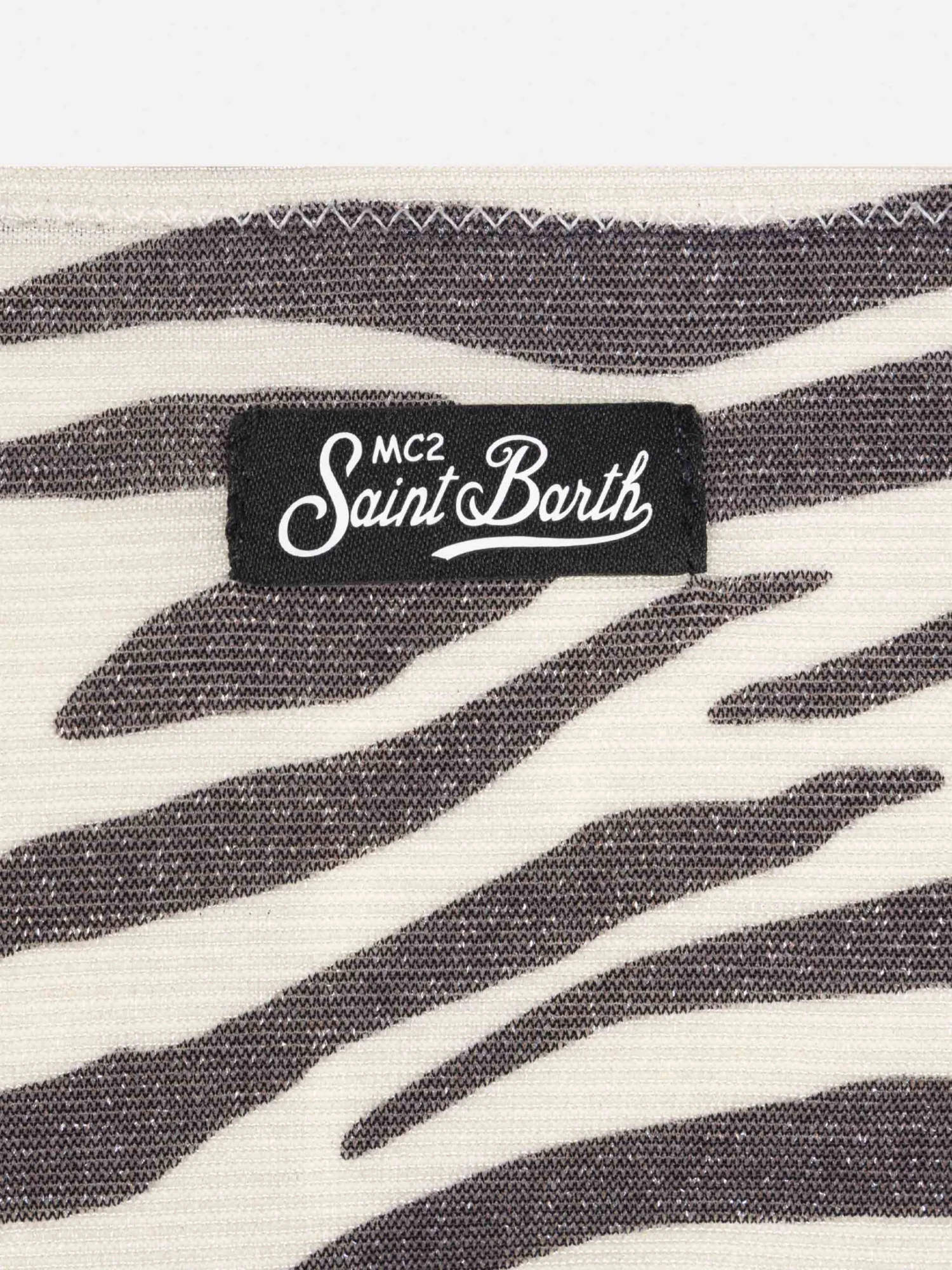 MC2 Saint Barth Paloma Jr Lurex Bralette Bikini With Zebra Print 5 MC2 Saint Barth Paloma Jr Lurex Bralette Bikini With Zebra Print - Image 3