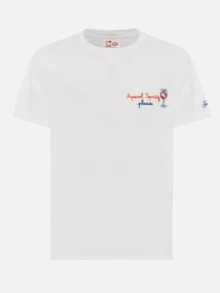 MC2 Saint Barth Classic Fit Cotton Jersey T-shirt Portofino With Aperol Spritz, Please Embroidery | APEROL SPECIAL EDITION 9 MC2 Saint Barth Classic Fit Cotton Jersey T-shirt Portofino With Aperol Spritz, Please Embroidery | APEROL SPECIAL EDITION -MC2 Saint Barth Shop UID POT000102703H MAN T SHIRT WHITE CAMPARIAPEROL 20250315084127 04