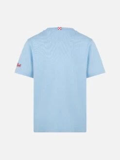 MC2 Saint Barth Portofino Jr Cotton Jersey T-shirt With Il Sole Bacia I Monelli Embroidery | INSULTI LUMINOSI SPECIAL EDITION -MC2 Saint Barth Shop UID POT000201301H BOY T SHIRT BLUE INSULTILUMINOSI 02 11d710ae 6163 47c4 8446 6941611511e6