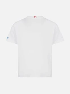 MC2 Saint Barth Portofino Jr Cotton Jersey T-shirt With Capriccio Di Mare Embroidery | INSULTI LUMINOSI SPECIAL EDITION -MC2 Saint Barth Shop UID POT000203708H BOY T SHIRT WHITE INSULTILUMINOSI 20250226181708 02