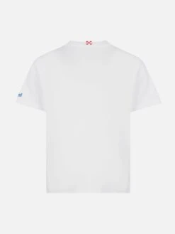 MC2 Saint Barth Portofino Jr Cotton Jersey T-shirt With King Of The Beach Embroidery -MC2 Saint Barth Shop UID POT000204717H BOY T SHIRT WHITE 20250226181708 02