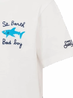 MC2 Saint Barth Portofino Jr Cotton Jersey T-shirt With St. Barth Bad Boy Embroidery 7 MC2 Saint Barth Portofino Jr Cotton Jersey T-shirt With St. Barth Bad Boy Embroidery -MC2 Saint Barth Shop UID POT000204721H BOY T SHIRT WHITE MARINELIFE 20250407083500 03
